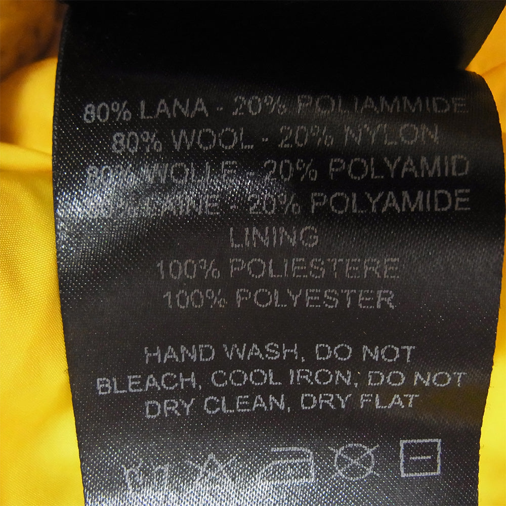 バーク 001316178-0006 ウール ワッフル ニット ダッフル コート イエロー系 S【中古】