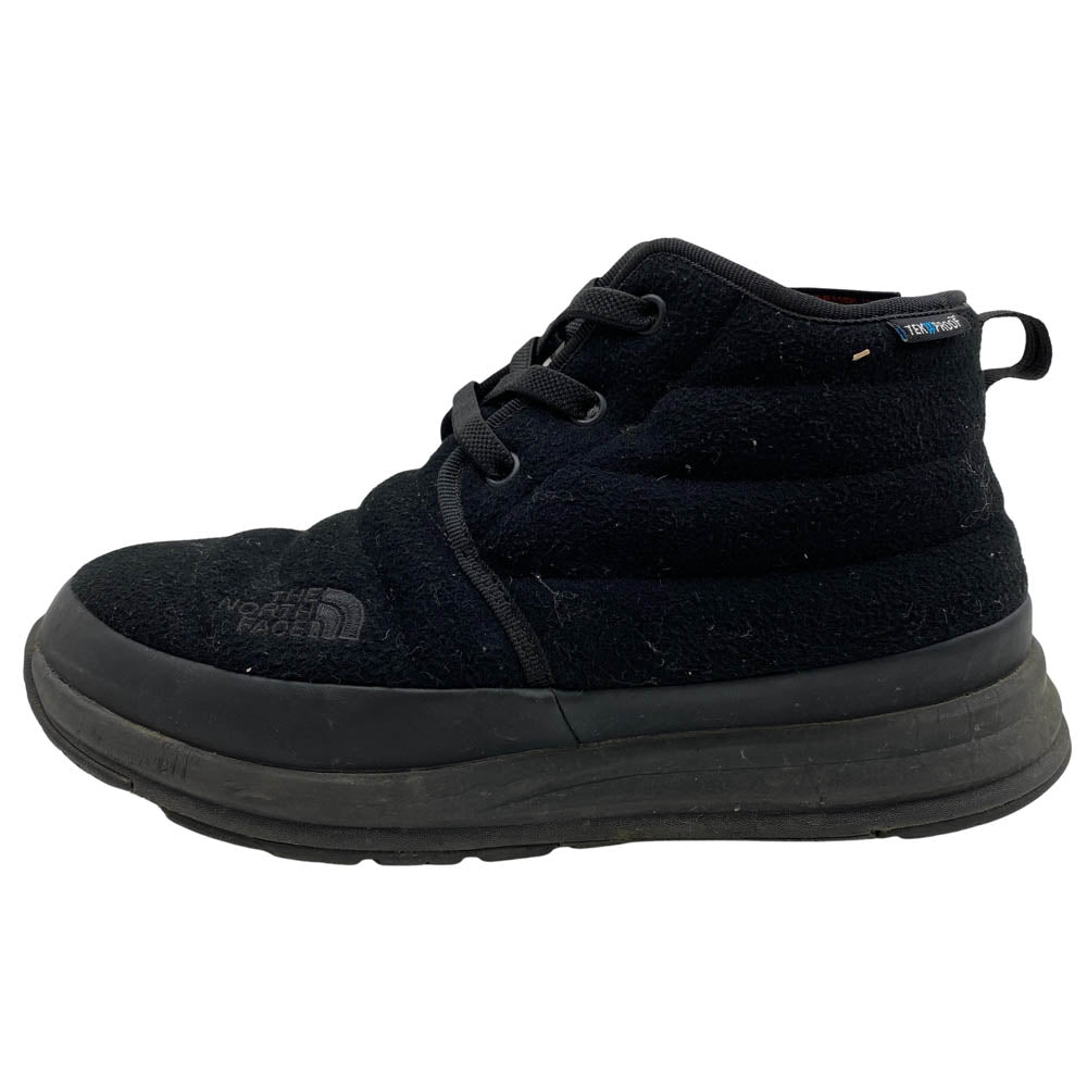 THE NORTH FACE ノースフェイス NF51986 NSE Traction Lite V WP Chukka ウォータープルーフ チャッカ ヌプシ トラクションライト ブース スニーカー ブラック系 25cm【中古】