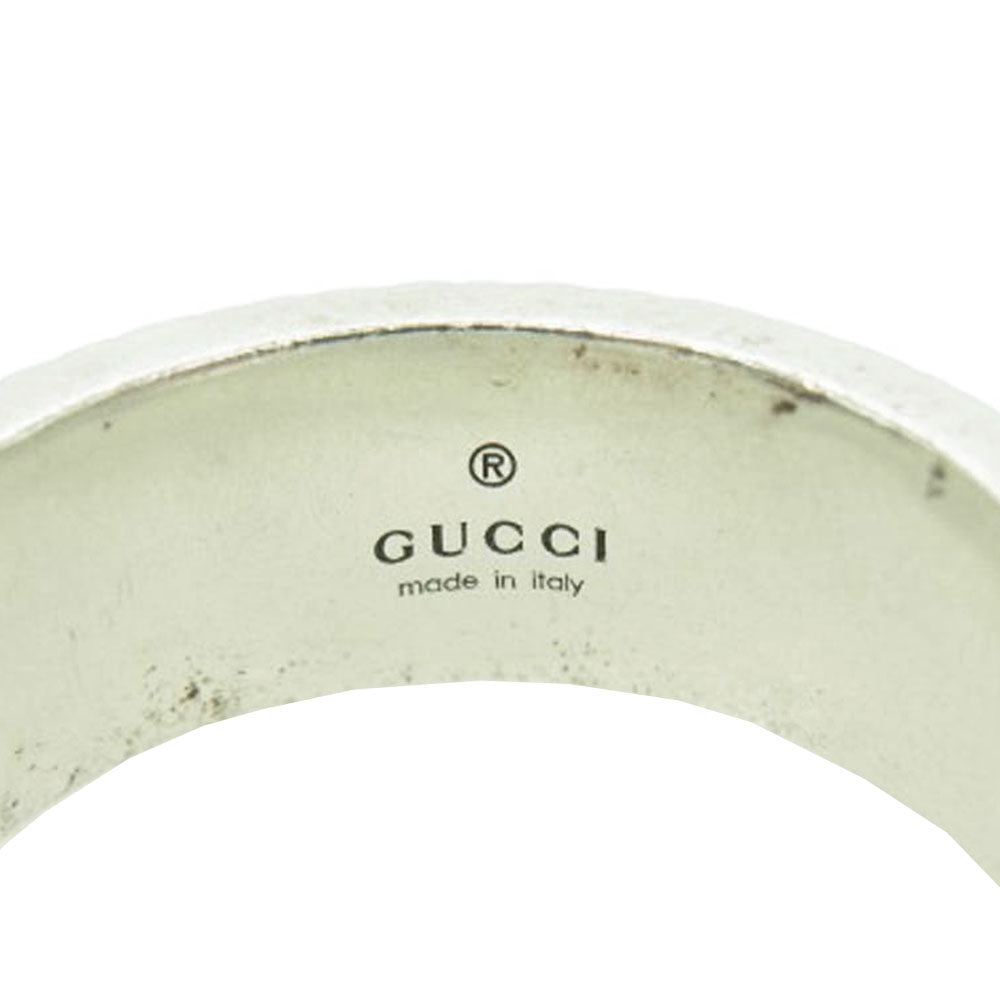 GUCCI グッチ 551899 J8400 ダブルG エングレービング シルバーリング 17号 シルバー系 16号【中古】
