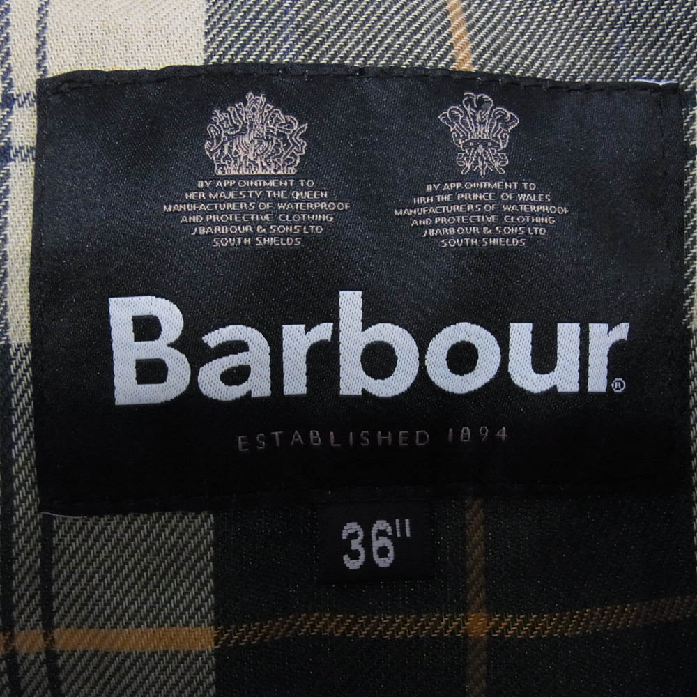 Barbour バブアー 232MWX1678 TRANSPORT WAX 2ワラント トランスポート ワックス オイルドジャケット カーキ系 ダークブラウン系 36【中古】