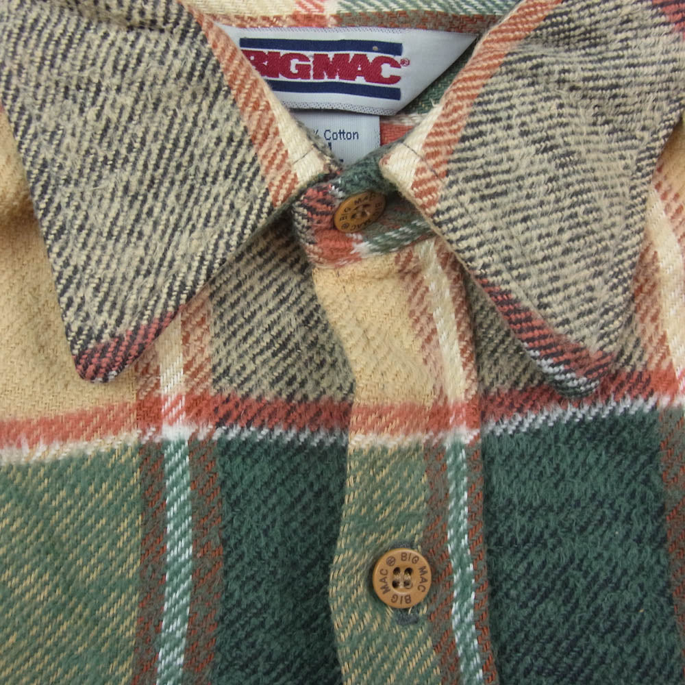 BIG MAC ビッグマック vintage ヴィンテージ 80s ネルシャツ 長袖 シャツ マルチカラー系 L【中古】
