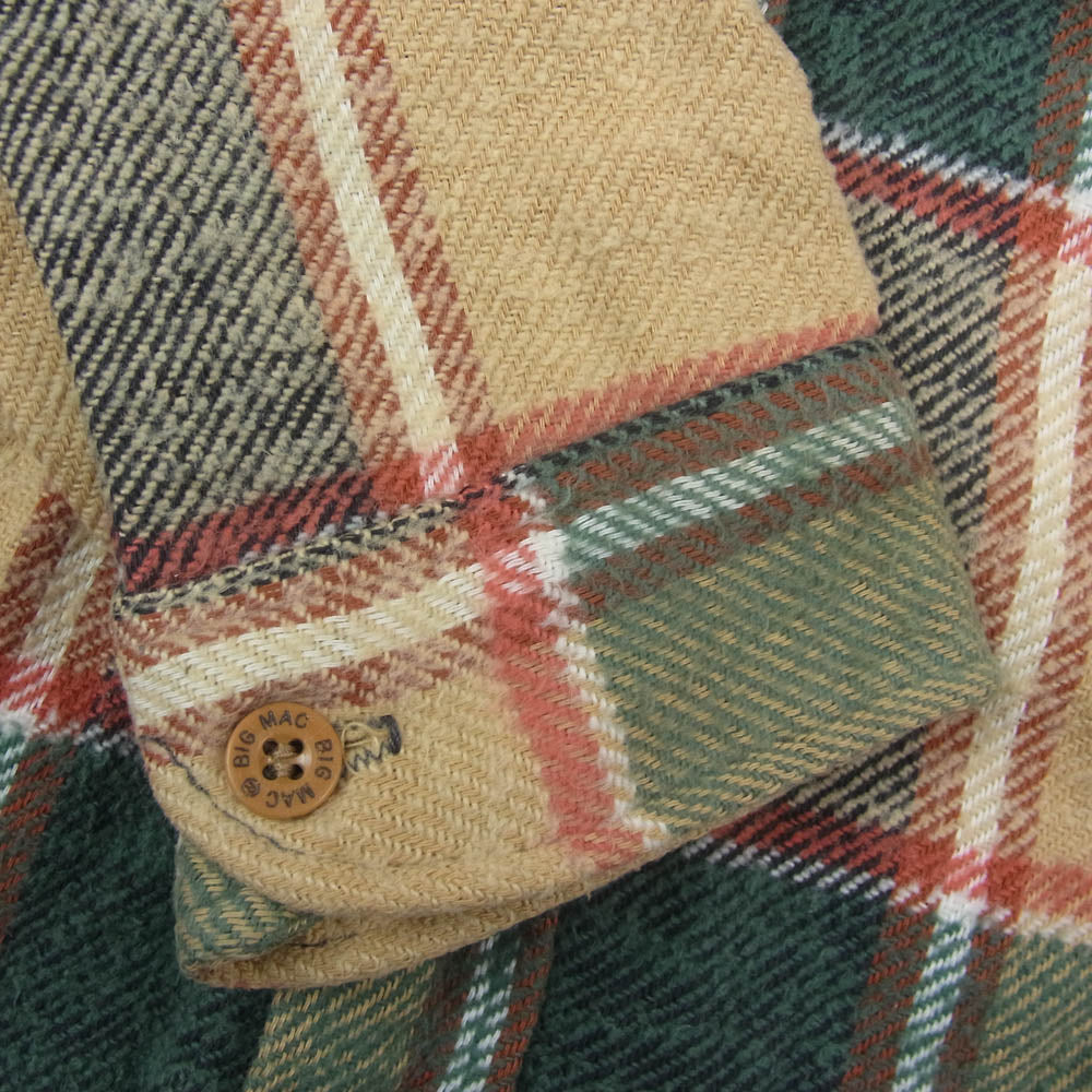 BIG MAC ビッグマック vintage ヴィンテージ 80s ネルシャツ 長袖 シャツ マルチカラー系 L【中古】