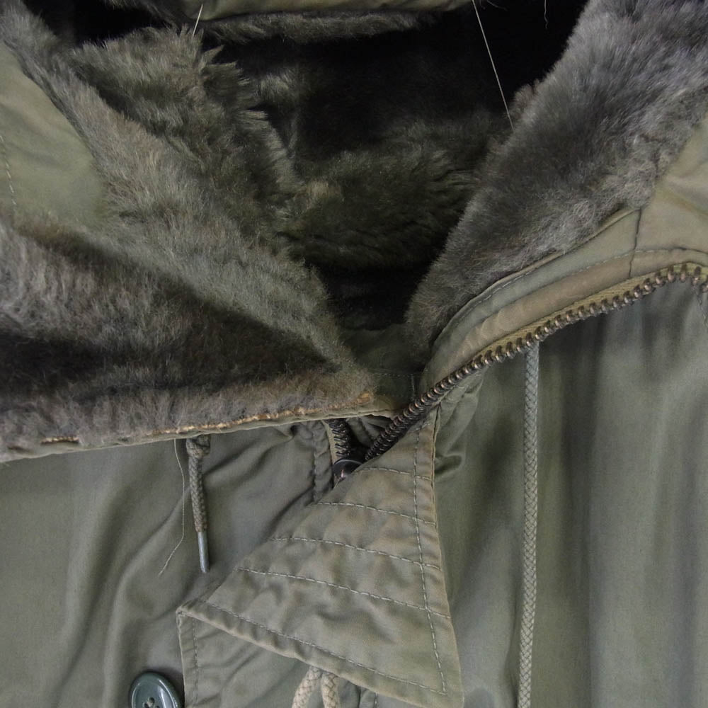ユーエスエアフォース DSA100-77-C1136 vintage Flight jacket 米軍 ヴィンテージ 70S N-3B フライトジャケット カーキ系 M【中古】