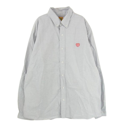HUMAN MADE ヒューマンメイド HM28SH006 Oxford BD Shirt オックスフォード ボタンダウン シャツ ライトブルー系 XL【中古】