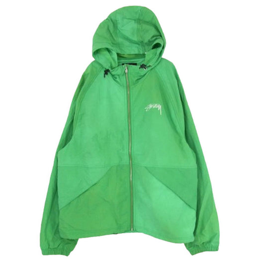 STUSSY ステューシー WAVE DYE BEACH SHELL ナイロン ジャケット ライトグリーン系 L【中古】