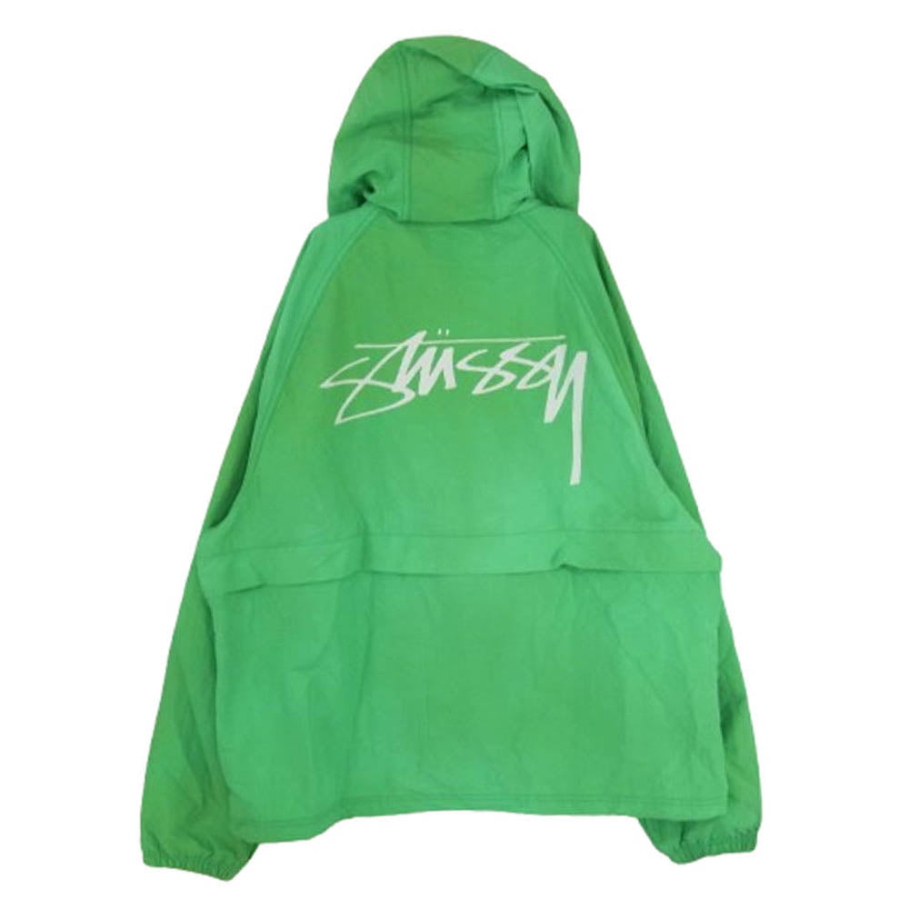 STUSSY ステューシー WAVE DYE BEACH SHELL ナイロン ジャケット ライトグリーン系 L【中古】