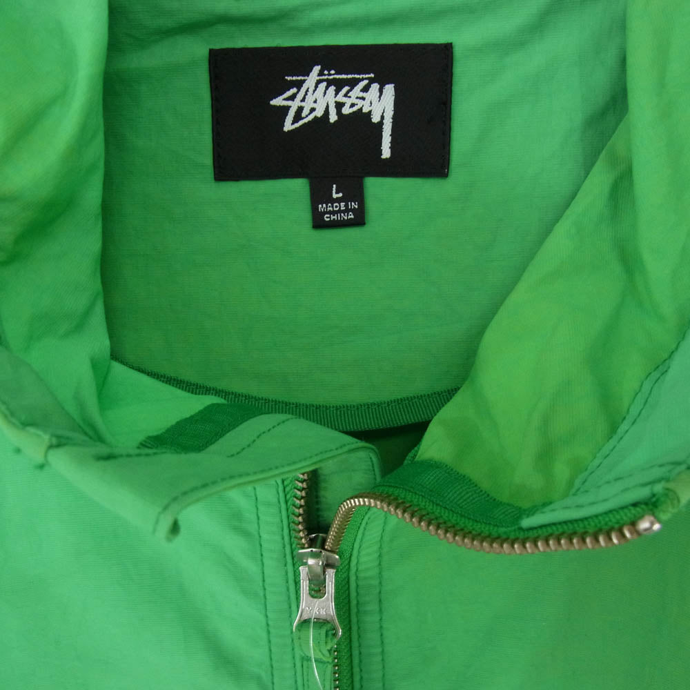 STUSSY ステューシー WAVE DYE BEACH SHELL ナイロン ジャケット ライトグリーン系 L【中古】
