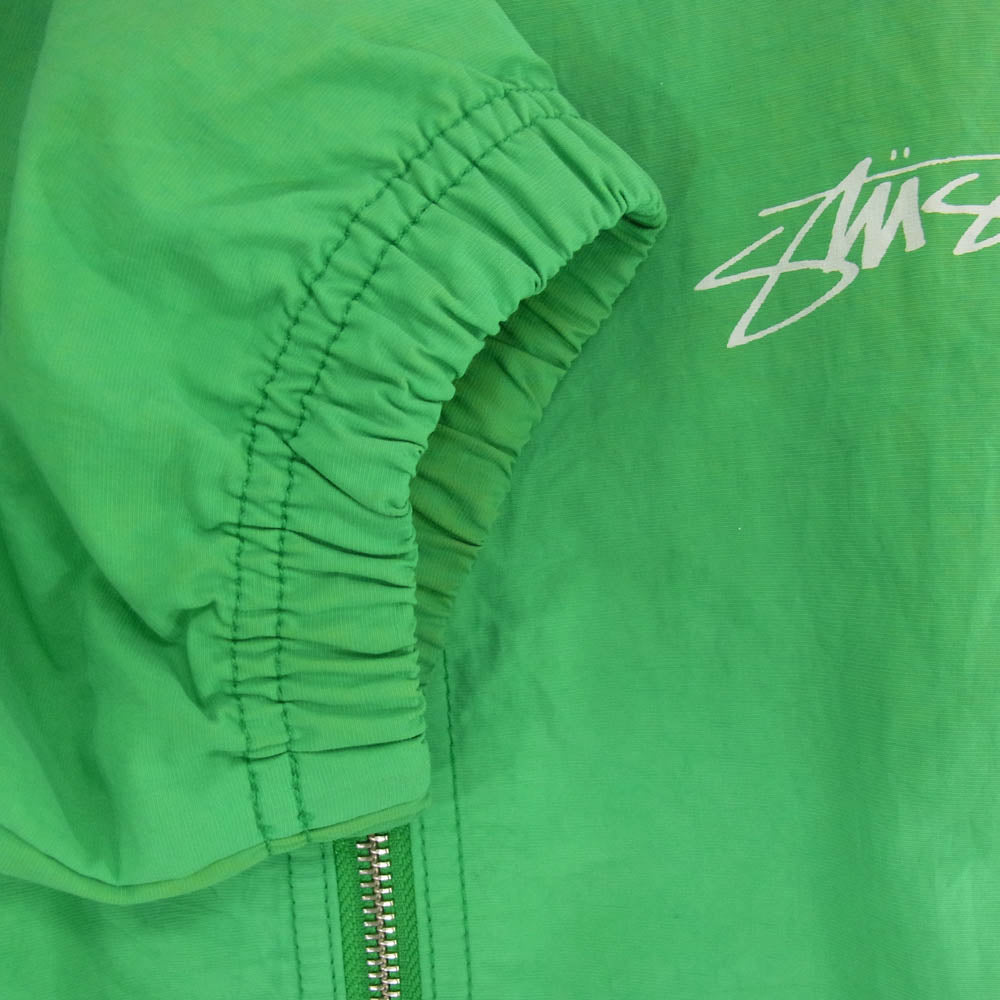 STUSSY ステューシー WAVE DYE BEACH SHELL ナイロン ジャケット ライトグリーン系 L【中古】