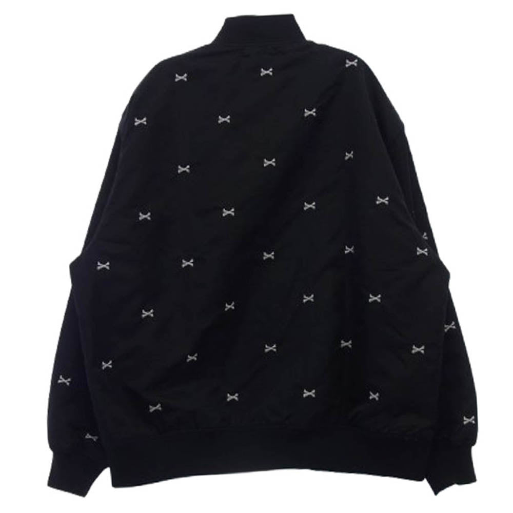 WTAPS ダブルタップス 22SS 221TQDT-JKM01 TEAM / JACKET / NYLON . TWILL . TEXTILE クロスボーン ナイロンツイル テキスタイル チーム ジャケット ブラック系 04【中古】