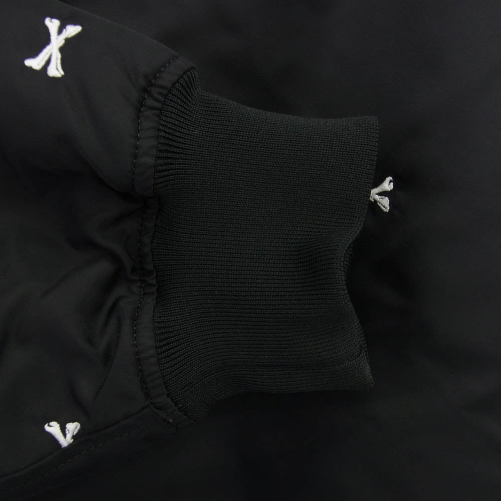 WTAPS ダブルタップス 22SS 221TQDT-JKM01 TEAM / JACKET / NYLON . TWILL . TEXTILE クロスボーン ナイロンツイル テキスタイル チーム ジャケット ブラック系 04【中古】