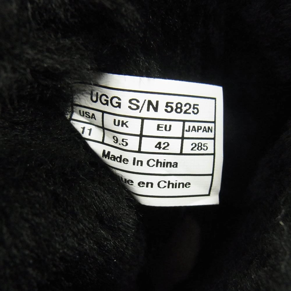 UGG アグ メンズ ムートンブーツ ブラック系 28.5cm【中古】