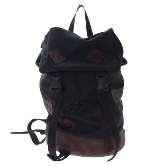 バトラーバーナーセイルズ レザー切替 バックパック リュックサック ブラック系【中古】