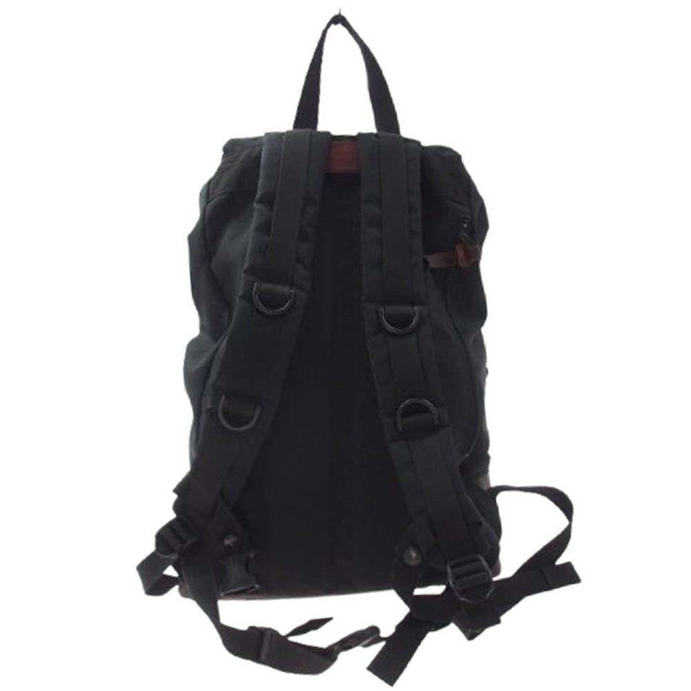 バトラーバーナーセイルズ レザー切替 バックパック リュックサック ブラック系【中古】