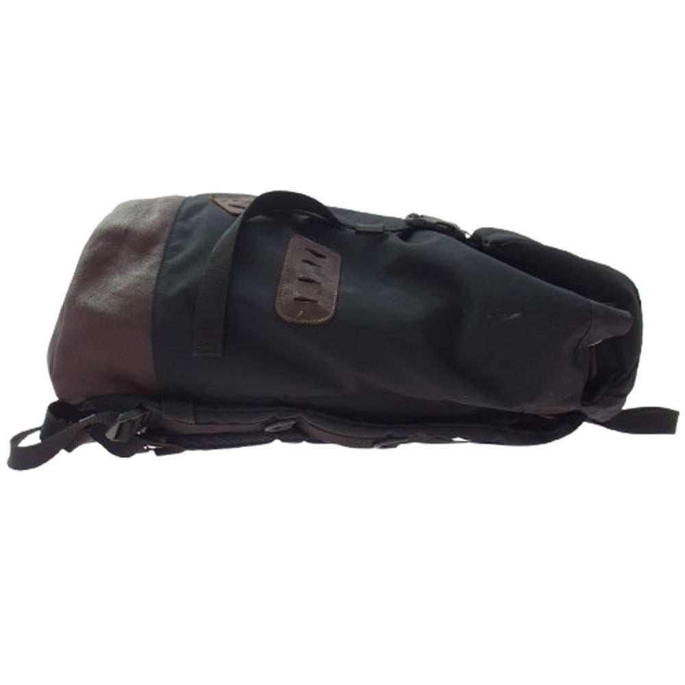 バトラーバーナーセイルズ レザー切替 バックパック リュックサック ブラック系【中古】