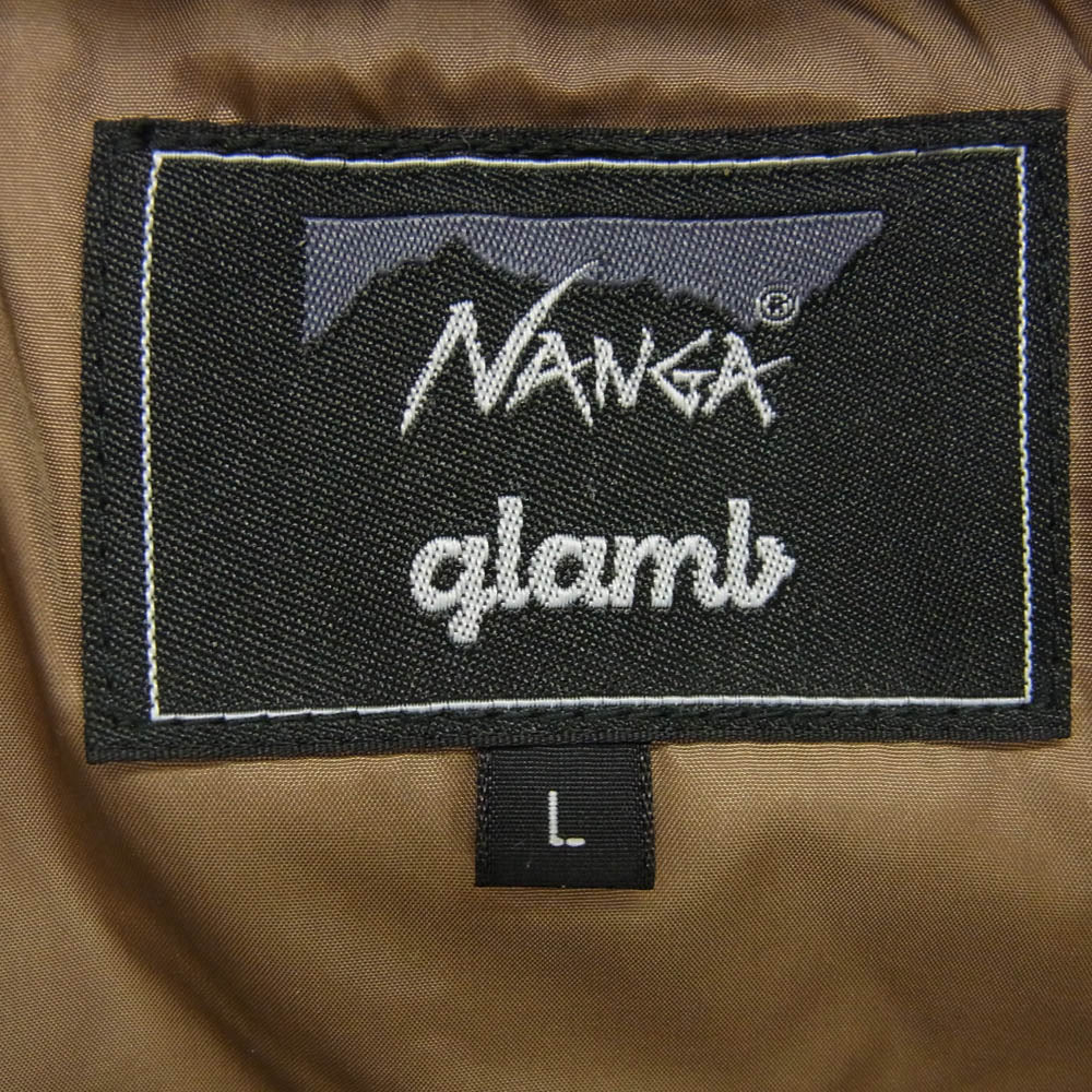 NANGA ナンガ × glamb グラム セルシウス ダウンジャケット ブラウン系 L【中古】