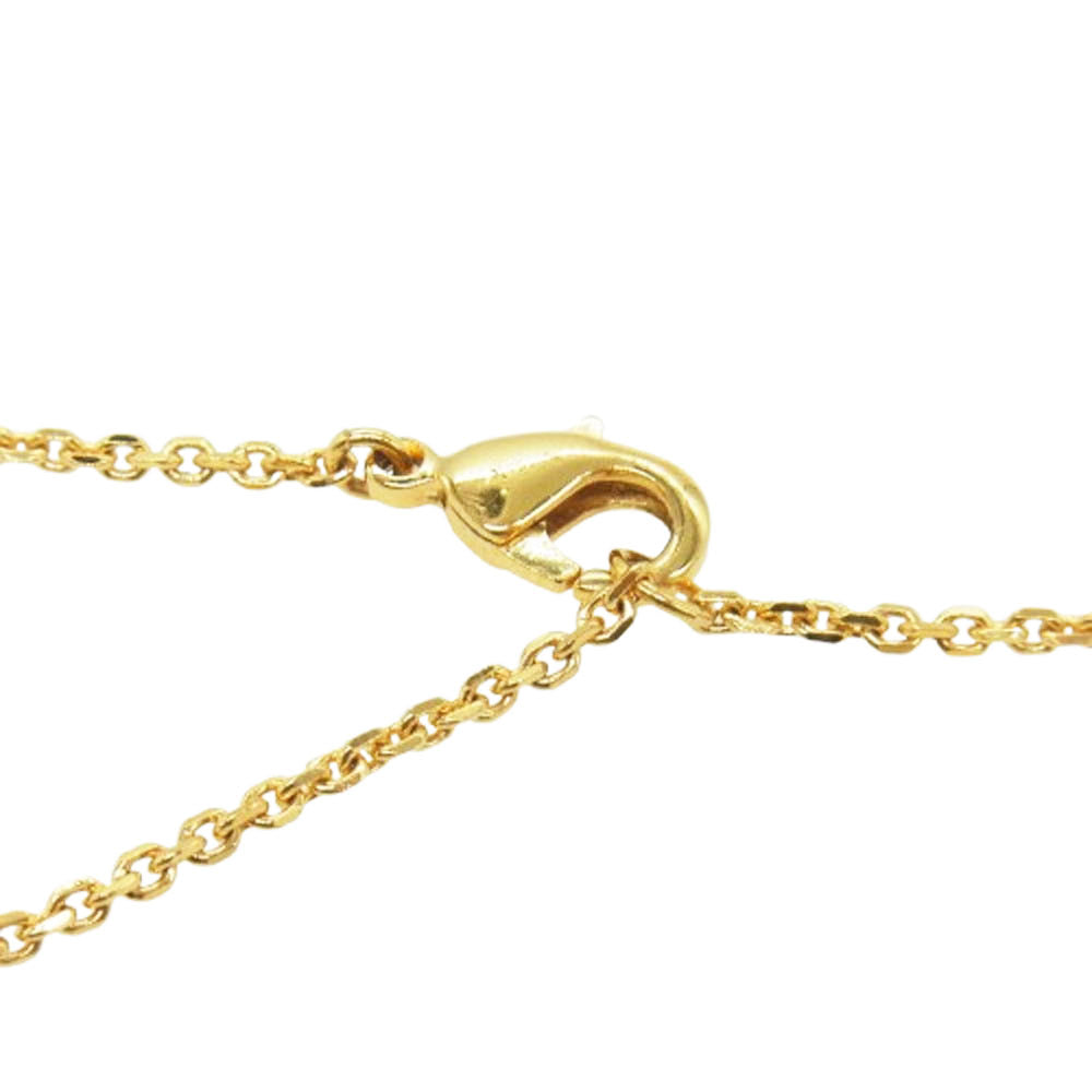 Christian Dior クリスチャンディオール N1033CDLCY D301 クレールディーリュヌ CDアイコン レジンパール クリスタルラインストーン ネックレス ゴールド系【中古】