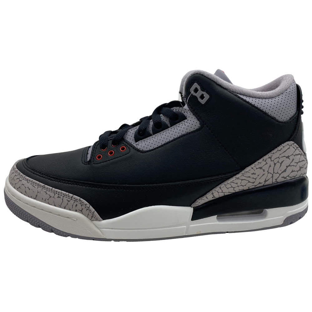 NIKE ナイキ DN3707-010 AIR JORDAN 3 BLACK CEMENT AJ3 エアジョーダン3 セメント スニーカー ブラック系 28.5cm【極上美品】【中古】