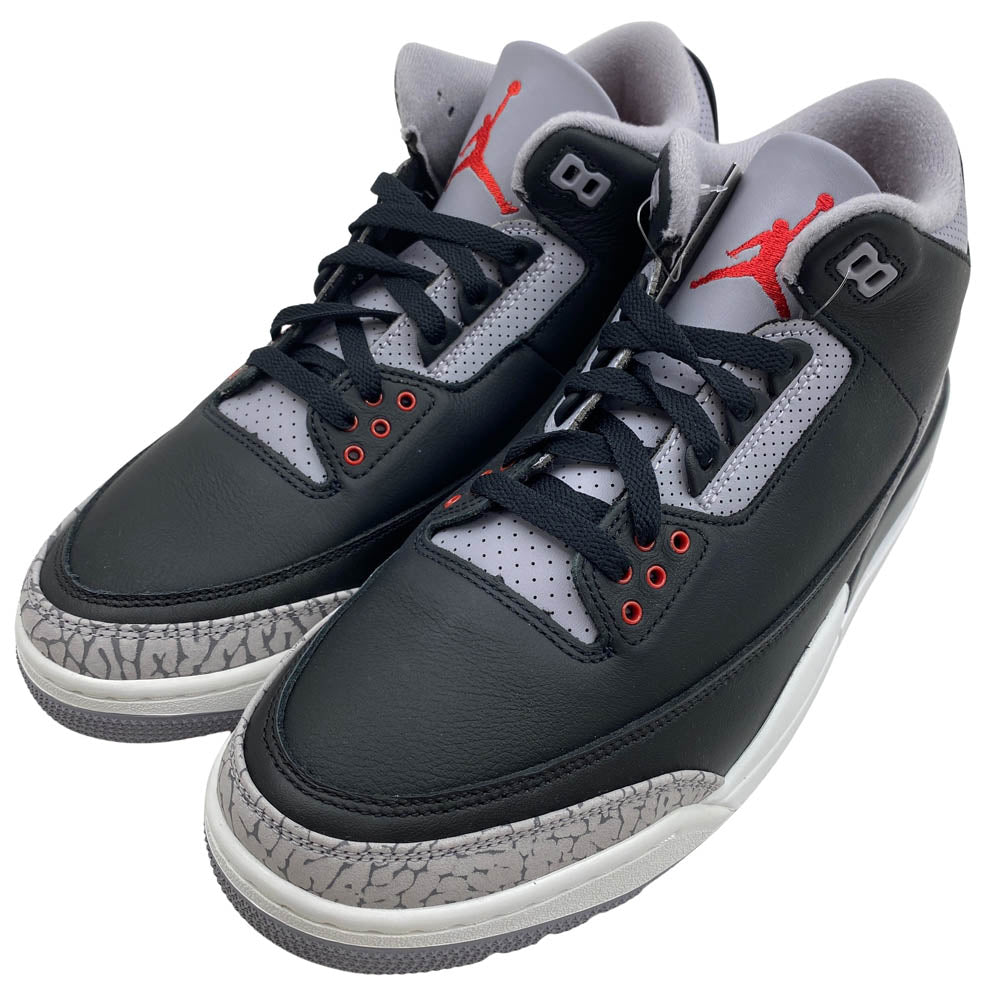 NIKE ナイキ DN3707-010 AIR JORDAN 3 BLACK CEMENT AJ3 エアジョーダン3 セメント スニーカー ブラック系 28.5cm【極上美品】【中古】