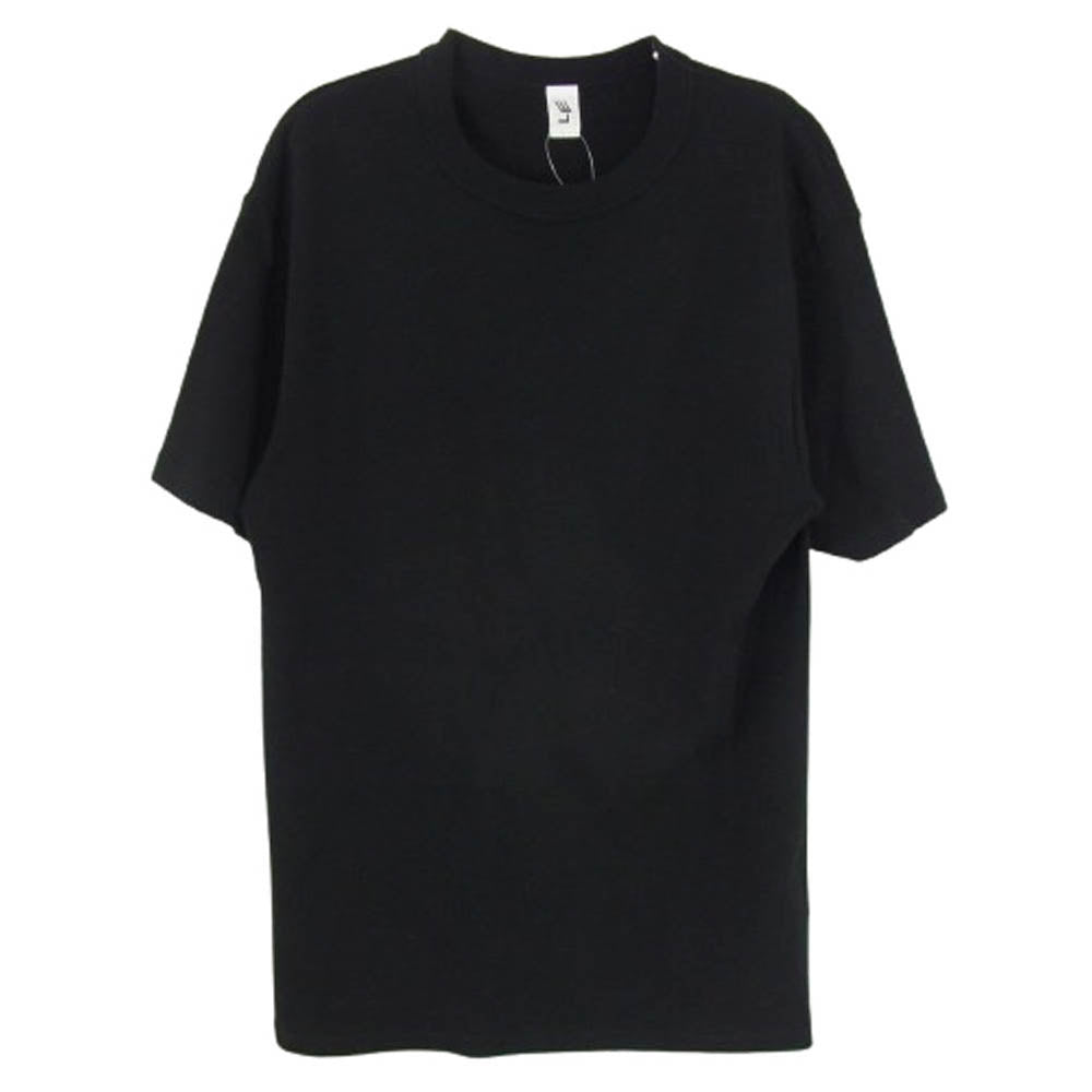 エルイー 22SS 22-071-053-2030 コットン ストレッチ クルーネック 半袖 Tシャツ ブラック系 F【美品】【中古】