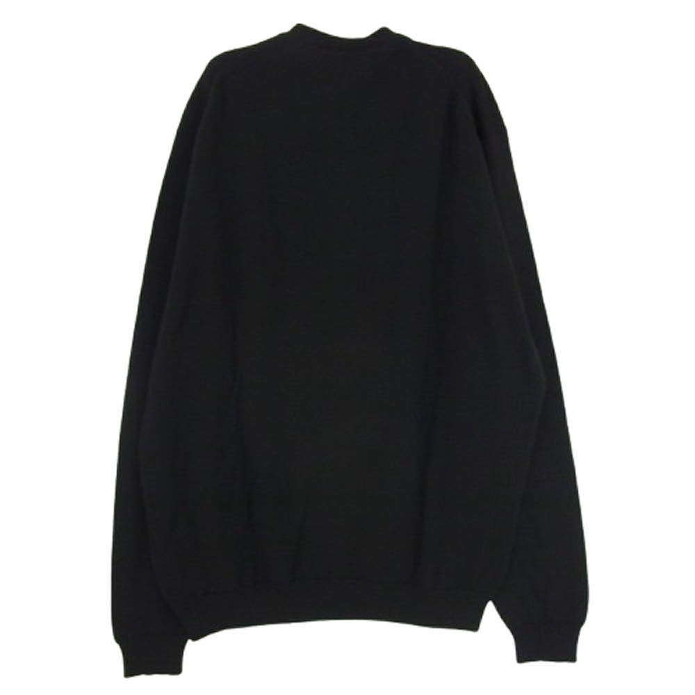 JOHN SMEDLEY ジョンスメドレー A4614 GRANDAD ヘンリーネック ニット 長袖 カットソー ブラック系 M【極上美品】【中古】