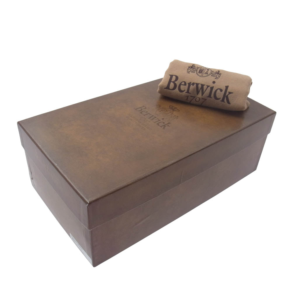 Berwick バーウィック 24-093-310-0001 4340 ダイナイトソール レザー タッセル ローファー シューズ ブラック系 5.5【中古】