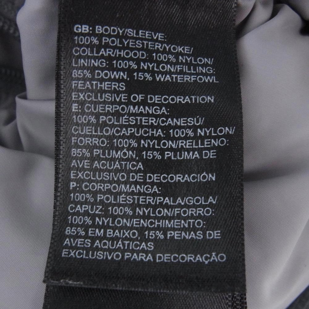 THE NORTH FACE ノースフェイス NF0A3XEO 1996 RETRO NUPTSE JACKET レディース 1996 レトロ ヌプシ ダウン ジャケット ブラック系 グレー系 XS【中古】