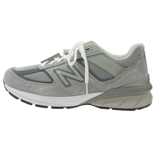 NEW BALANCE ニューバランス M990GL5 USA製 990 V5 GRAY グレイ スエード ローカットスニーカー グレー系 D 26.5cm【新古品】【未使用】【中古】