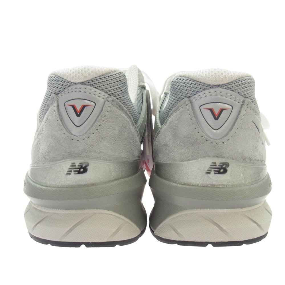 NEW BALANCE ニューバランス M990GL5 USA製 990 V5 GRAY グレイ スエード ローカットスニーカー グレー系 D 26.5cm【新古品】【未使用】【中古】