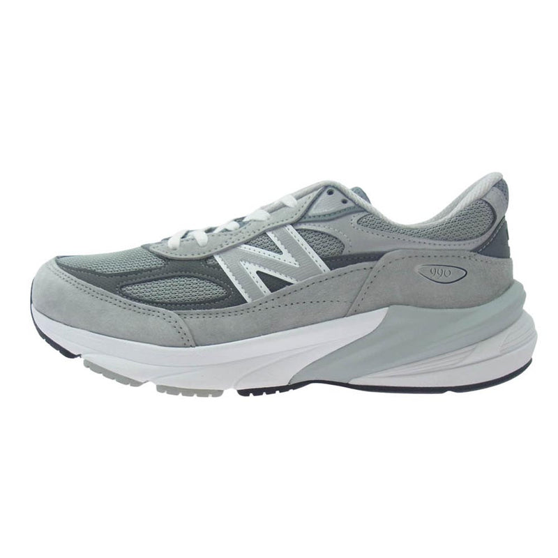 NEW BALANCE ニューバランス M990GL6 USA製 990 GRAY グレイ V6 ローカットスニーカー グレー系 D 26.5cm【新古品】【未使用】【中古】