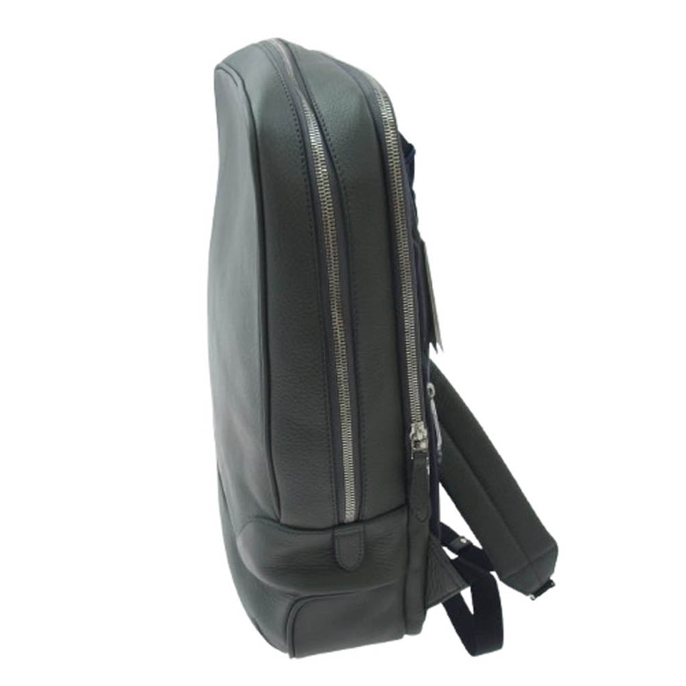 PELLE MORBIDA ペッレモルビダ PMO-MB065 シュリンクレザー ビジネスバッグ リュック バックパック グレー系【美品】【中古】