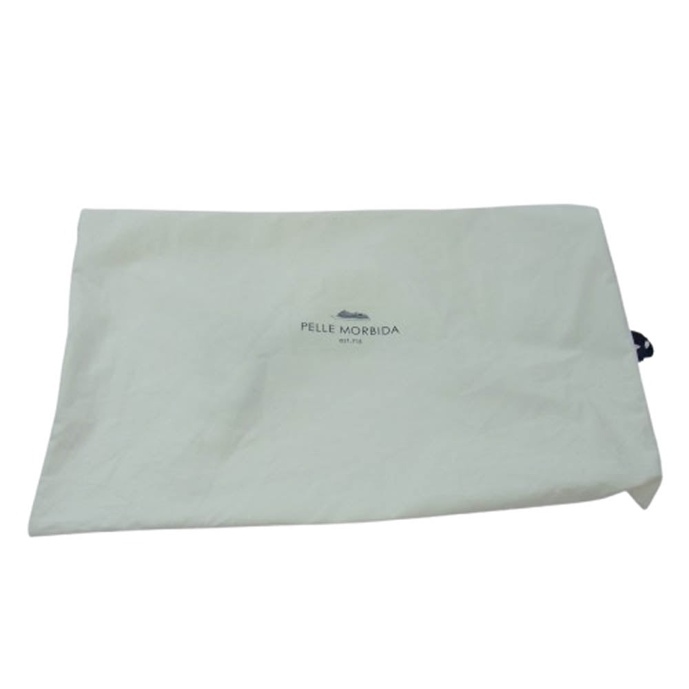 PELLE MORBIDA ペッレモルビダ PMO-MB065 シュリンクレザー ビジネスバッグ リュック バックパック グレー系【美品】【中古】