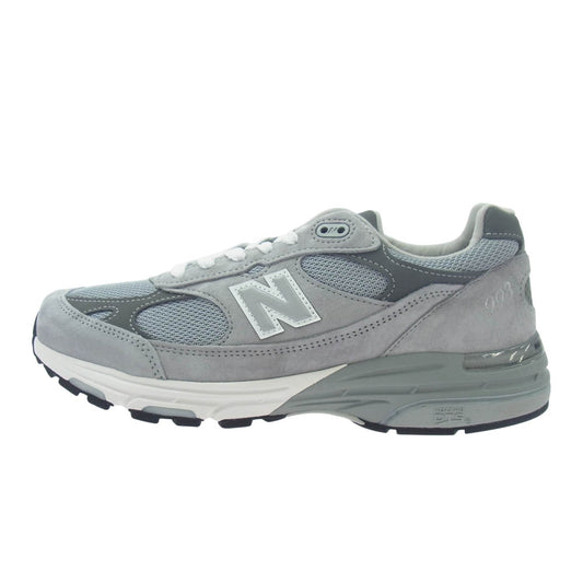 NEW BALANCE ニューバランス MR993GL USA製 993 V3 GRAY グレイ スエード ローカット スニーカー グレー系 D 26.5cm【新古品】【未使用】【中古】