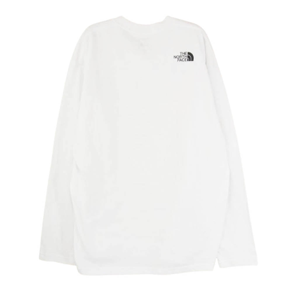THE NORTH FACE ノースフェイス NT82202Z スクエアロゴ ロングスリーブ カットソー 長袖 Tシャツ ホワイト系 L【中古】