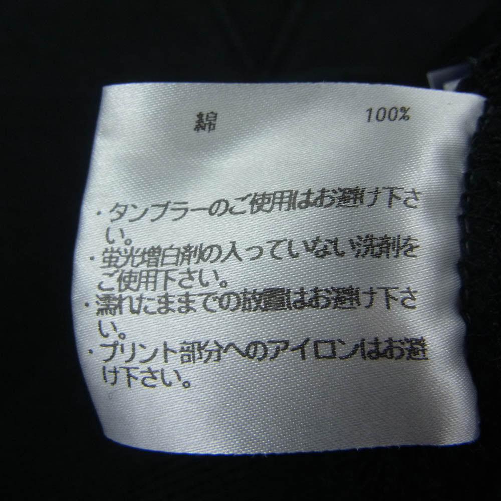 LOOPWHEELER ループウィラー 前V ガゼット付 クルーネック スウェット ブラック系 L【中古】