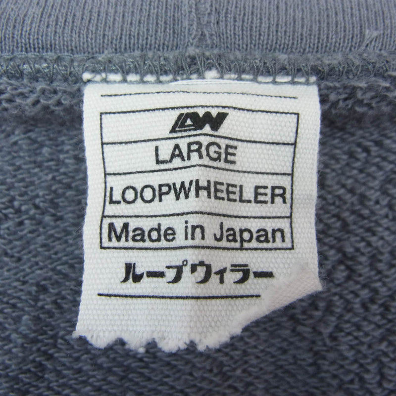 LOOPWHEELER ループウィラー エルボーパッチ付 ジップアップ