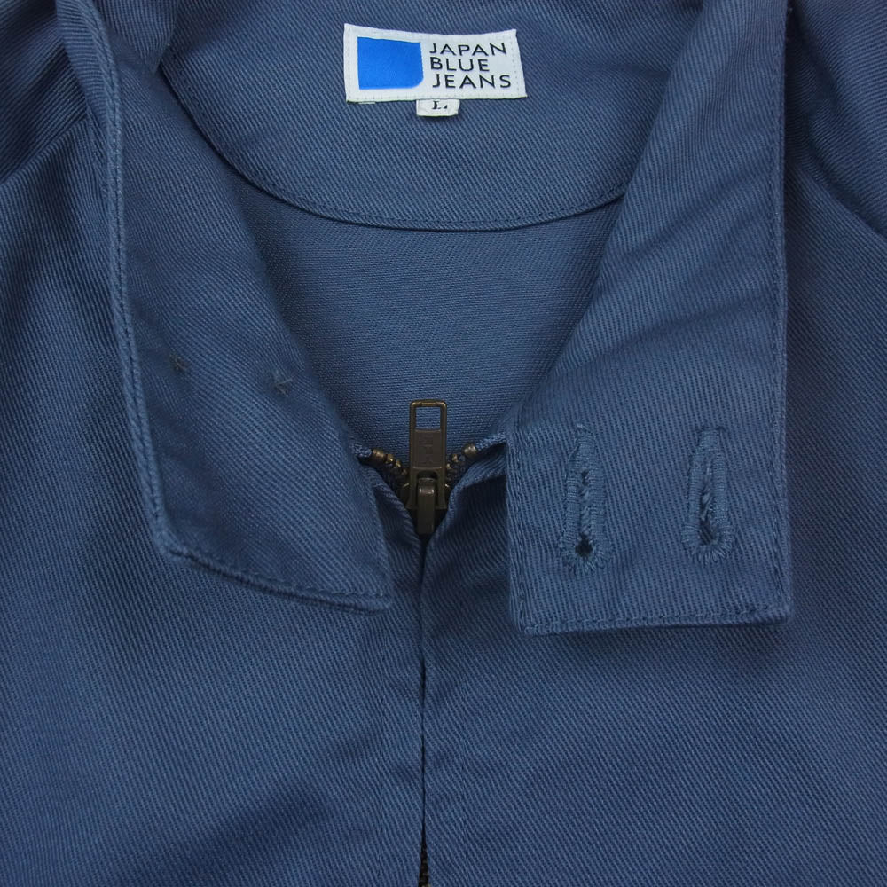 JAPAN BLUE JEANS ジャパンブルージーンズ T/C WORK Jacket スイングトップ ワーク ジャケット ネイビー系 L【中古】