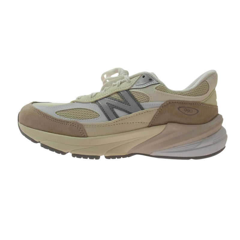 NEW BALANCE ニューバランス U990SS6 USA製 990V6 Beige ベージュ ローカット スニーカー オフホワイト系 D 26.5cm【新古品】【未使用】【中古】