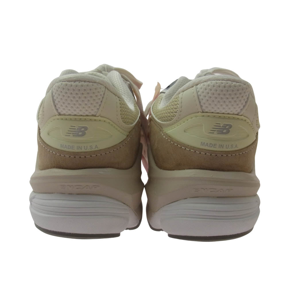 NEW BALANCE ニューバランス U990SS6 USA製 990V6 Beige ベージュ ローカット スニーカー オフホワイト系 D 26.5cm【新古品】【未使用】【中古】