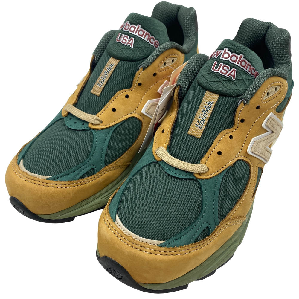 NEW BALANCE ニューバランス M990WG3 USA製 990V3 Brown Charcoal ブラウンチャコール ローカット スニーカー チャコール系 D 26.5cm【新古品】【未使用】【中古】