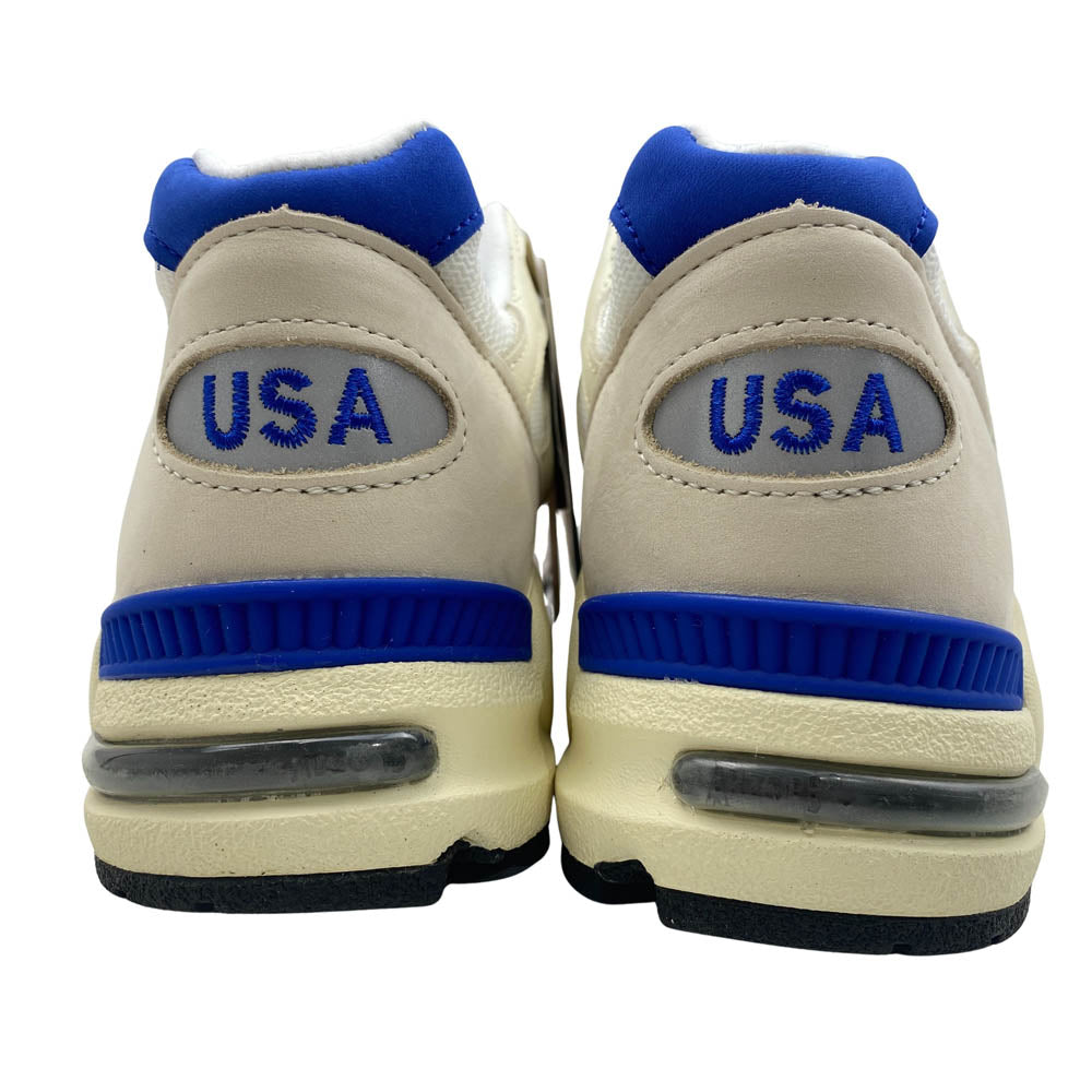 NEW BALANCE ニューバランス 22AW M990WB2 USA製 990 V2 White Navy ホワイト ネイビー ローカット スニーカー ベージュ系 26.5cm【新古品】【未使用】【中古】
