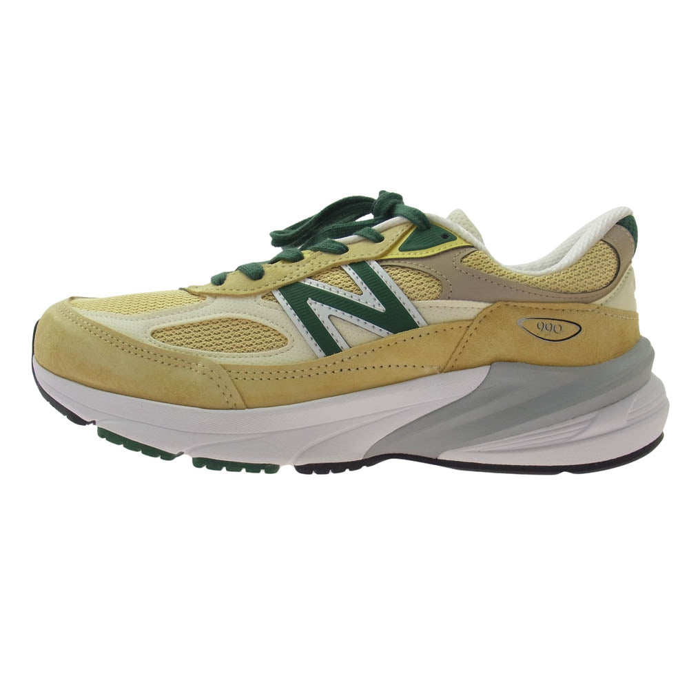 NEW BALANCE ニューバランス 23AW U990TE6 USA製 990 V6 PALE YELLOW ペール イエロー ローカット スニーカー イエロー系 26.5cm【極上美品】【中古】