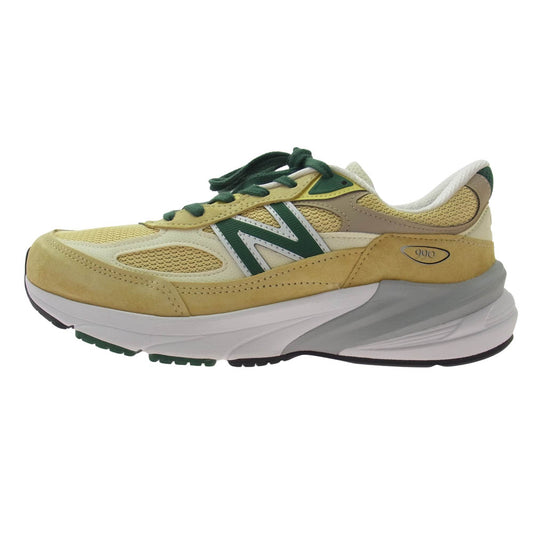 NEW BALANCE ニューバランス 23AW U990TE6 USA製 990 V6 PALE YELLOW ペール イエロー ローカット スニーカー イエロー系 26.5cm【極上美品】【中古】