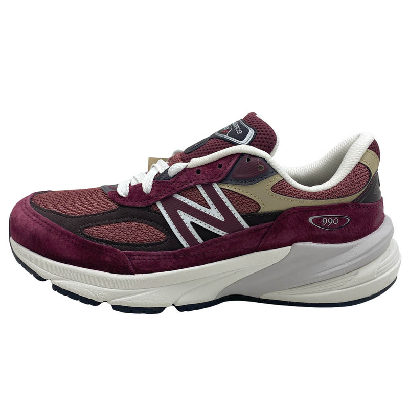 NEW BALANCE ニューバランス U990BT6 USA製 990V6 Burgundy バーガンディ ローカット スニーカー レッド系 D 26.5cm【新古品】【未使用】【中古】