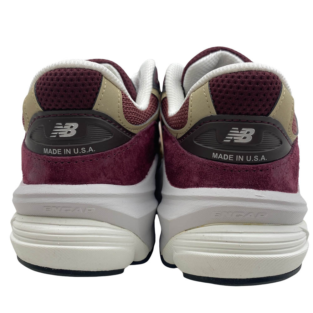 NEW BALANCE ニューバランス U990BT6 USA製 990V6 Burgundy バーガンディ ローカット スニーカー レッド系 D 26.5cm【新古品】【未使用】【中古】