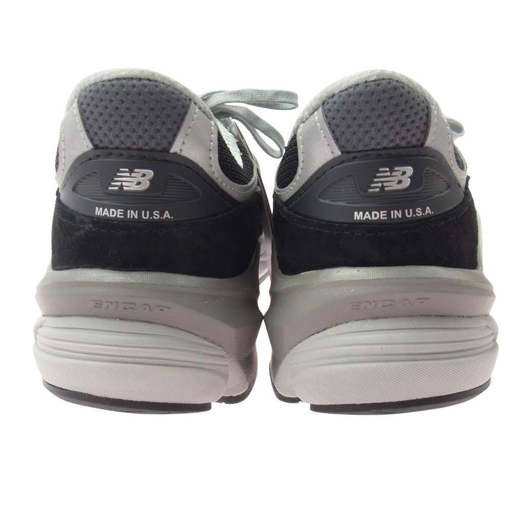 NEW BALANCE ニューバランス M990BK6 USA製 990 V6 Black ブラック ローカット スニーカー ブラック系 D 26.5cm【新古品】【未使用】【中古】