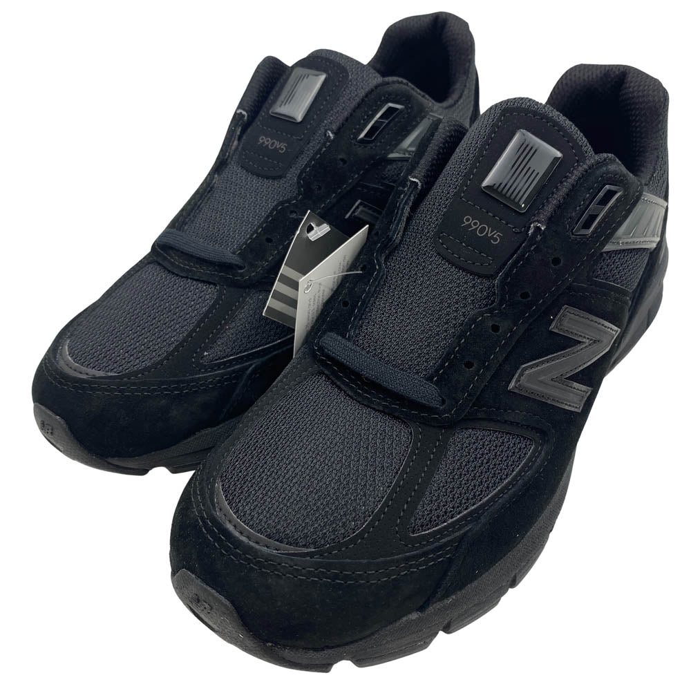 NEW BALANCE ニューバランス M990BB5 USA製 990V5 トリプル ブラック ローカット スニーカー ブラック系 D 26.5cm【新古品】【未使用】【中古】