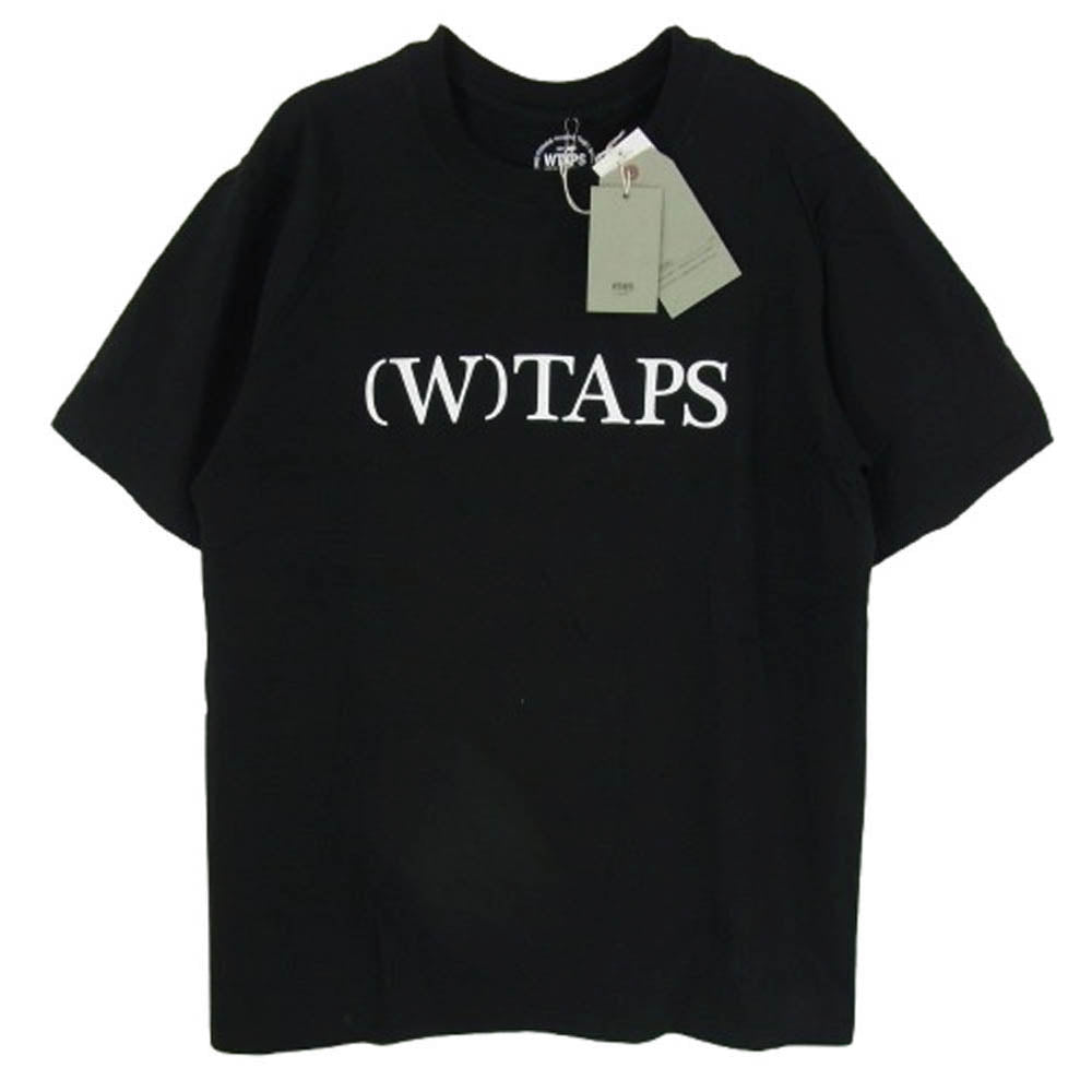 WTAPS ダブルタップス 16SS 162PCDT-ST04S BRACKET S/S T-SHIRT ロゴプリント 半袖 Tシャツ ブラック系 2【極上美品】【中古】