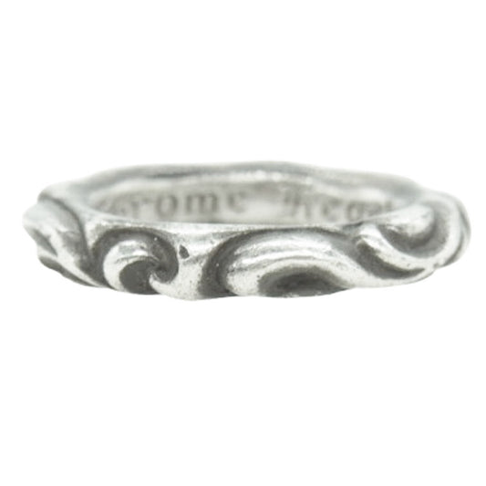 CHROME HEARTS クロムハーツ（原本無） SCRL BAND スクロールバンド リング シルバー系 13号【中古】