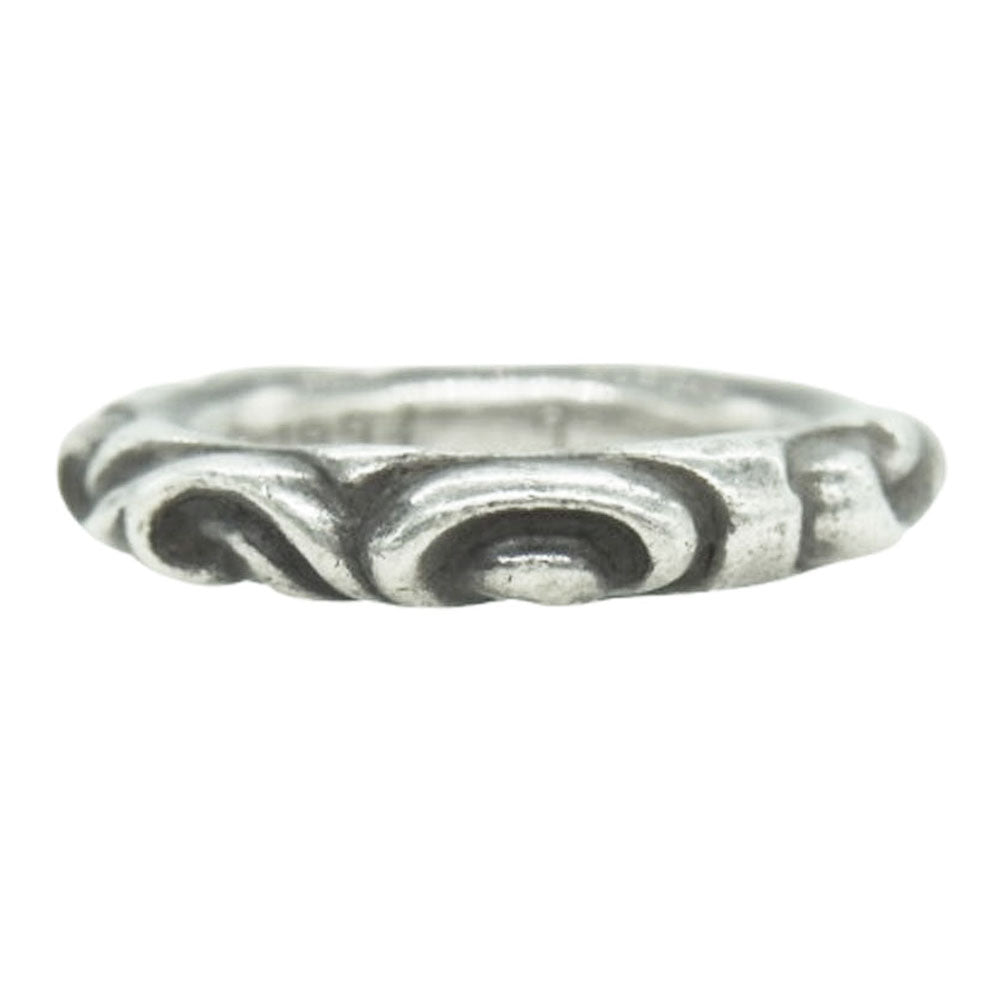 CHROME HEARTS クロムハーツ（原本無） SCRL BAND スクロールバンド リング シルバー系 13号【中古】
