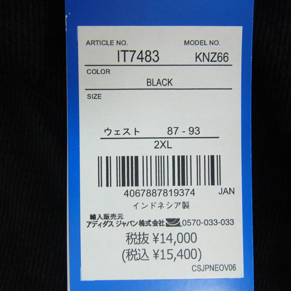 adidas アディダス IT7483 プレミアムデニム ファイヤーバード トラックパンツ ブラック系 2XL【中古】